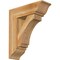 Ekena Millwork Imperial Traditional Rough Sawn Bracket w/ Offset Brace, Western Red Cedar, 8"W x 24"D x 28"H BKT0806X24X28IMP01RWR - alternate 1